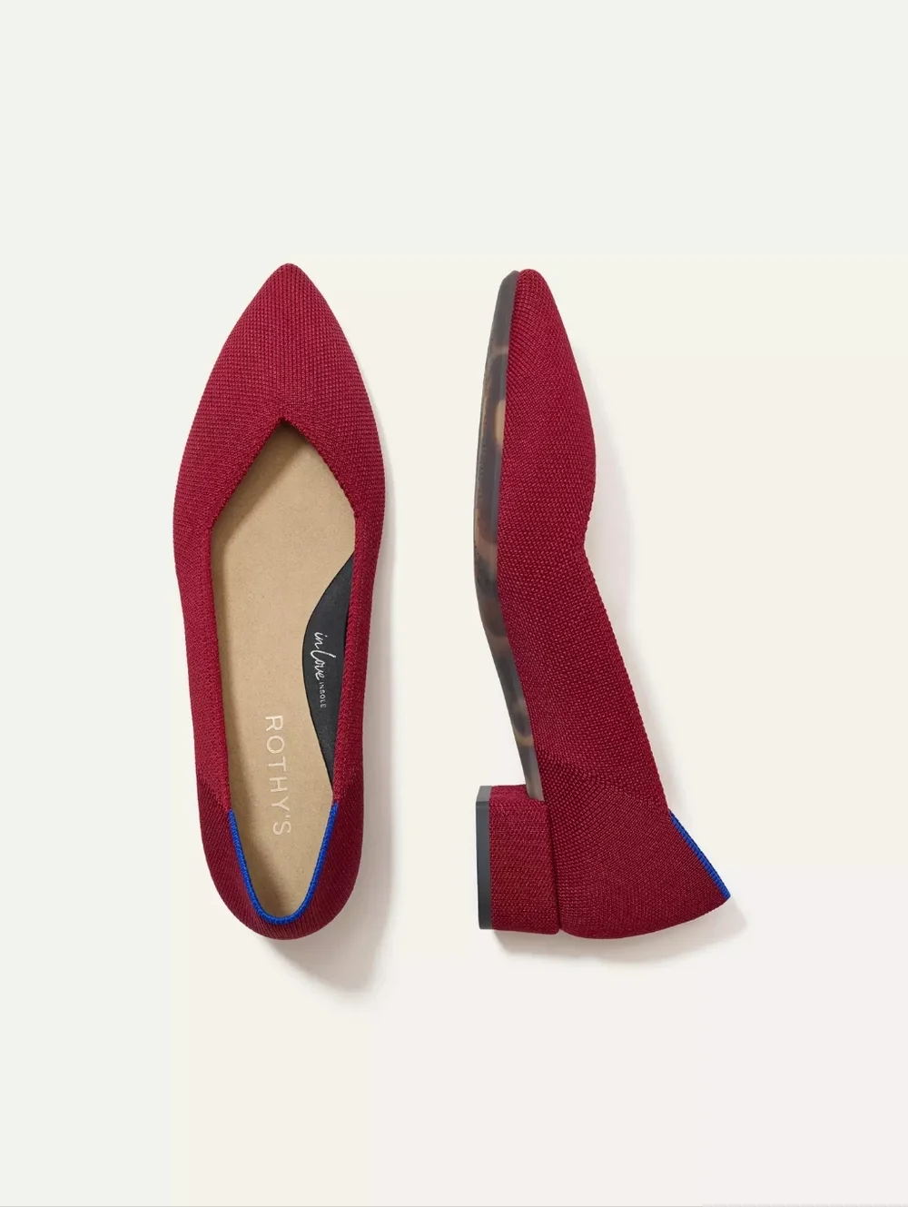 NWOB Rothy's The High Point Heels In Burgundy